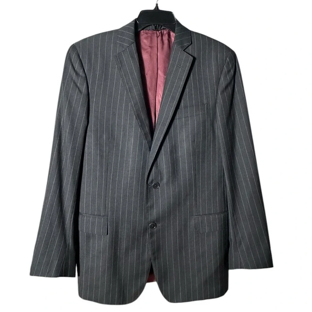 Brooks Brothers Vitale Wool Brooksgate Regent‎ Gray Blazer Jacket Mens 40R #F5-5